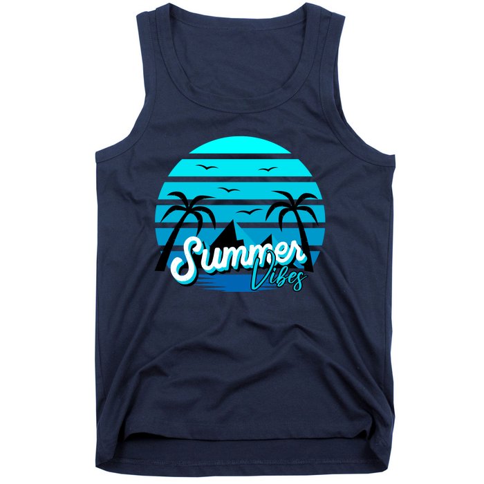 Summer Vibes Tropical Beach Vacation Tank Top