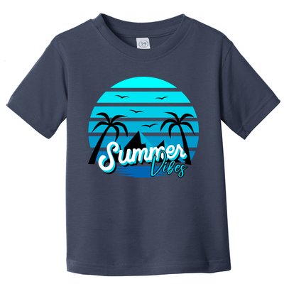 Summer Vibes Tropical Beach Vacation Toddler T-Shirt