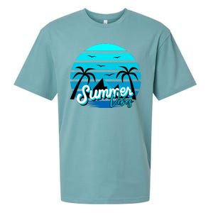 Summer Vibes Tropical Beach Vacation Sueded Cloud Jersey T-Shirt