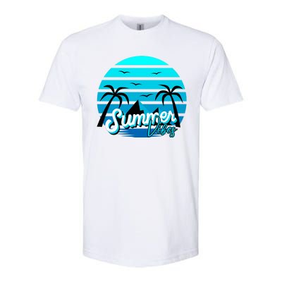 Summer Vibes Tropical Beach Vacation Softstyle® CVC T-Shirt