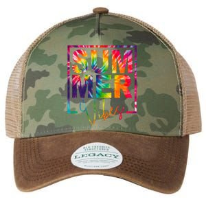 Summer Vibes Tie Dye Colorful Fun Legacy Tie Dye Trucker Hat