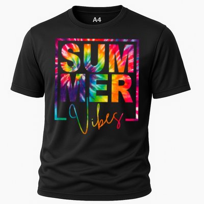 Summer Vibes Tie Dye Colorful Fun Performance Shirt