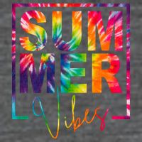 Summer Vibes Tie Dye Colorful Fun Poster