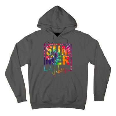 Summer Vibes Tie Dye Colorful Fun Tall Hoodie