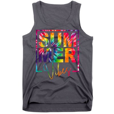 Summer Vibes Tie Dye Colorful Fun Tank Top