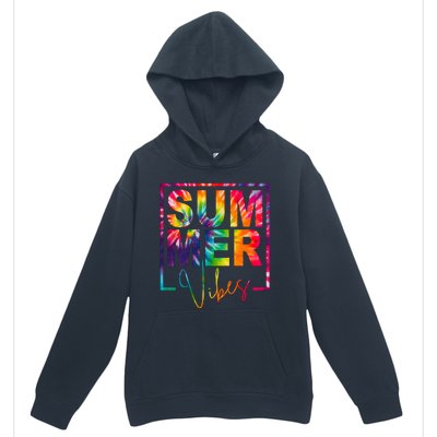 Summer Vibes Tie Dye Colorful Fun Urban Pullover Hoodie