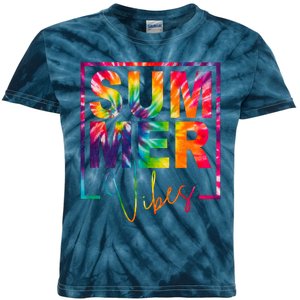 Summer Vibes Tie Dye Colorful Fun Kids Tie-Dye T-Shirt