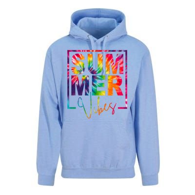 Summer Vibes Tie Dye Colorful Fun Unisex Surf Hoodie