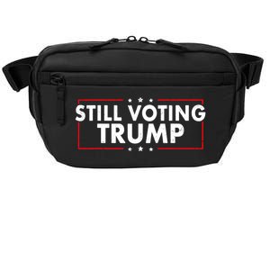 Still Voting Trump 2024 Patriotic American Flag Crossbody Pack