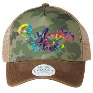 Summer Vibes Tie Dye Colorful Legacy Tie Dye Trucker Hat