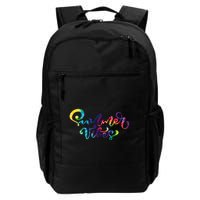 Summer Vibes Tie Dye Colorful Backpack