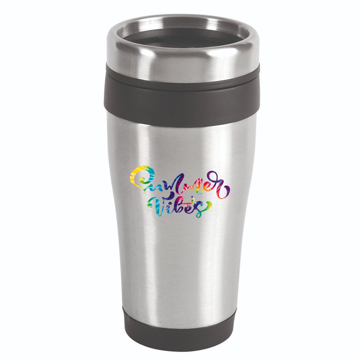 Summer Vibes Tie Dye Colorful 16oz Travel Tumbler