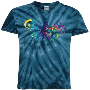 Summer Vibes Tie Dye Colorful Kids Tie-Dye T-Shirt