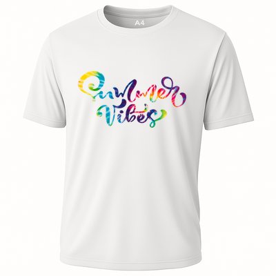 Summer Vibes Tie Dye Colorful Performance Shirt