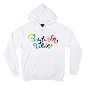 Summer Vibes Tie Dye Colorful Hoodie