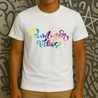 Summer Vibes Tie Dye Colorful T-Shirt