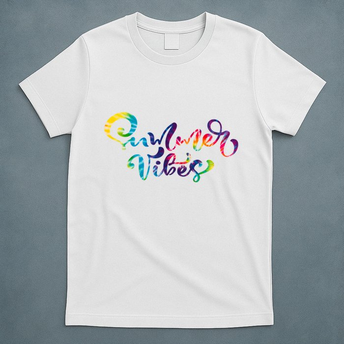 Summer Vibes Tie Dye Colorful T-Shirt