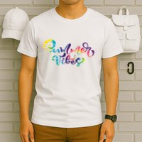 Summer Vibes Tie Dye Colorful T-Shirt