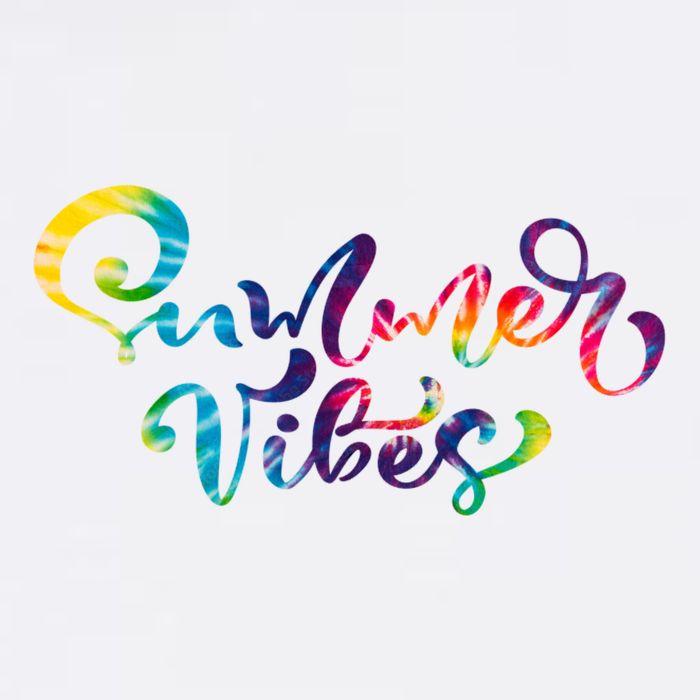 Summer Vibes Tie Dye Colorful T-Shirt