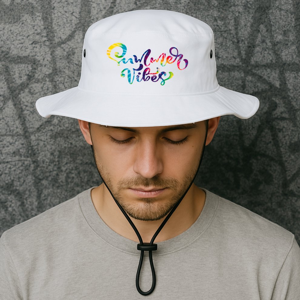 Summer Vibes Tie Dye Colorful Bucket Hat