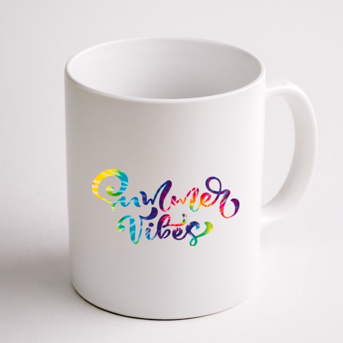 Summer Vibes Tie Dye Colorful Coffee Mug