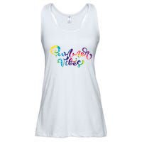 Summer Vibes Tie Dye Colorful Ladies Essential Flowy Tank