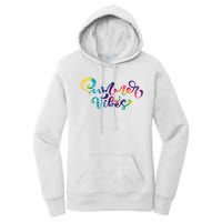 Summer Vibes Tie Dye Colorful Women's Pullover Hoodie