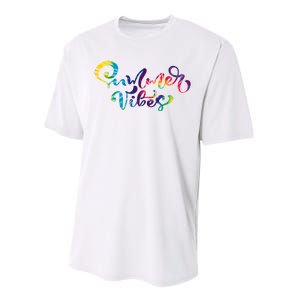 Summer Vibes Tie Dye Colorful Performance Sprint T-Shirt