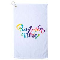 Summer Vibes Tie Dye Colorful Golf Towel