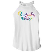 Summer Vibes Tie Dye Colorful Women's Perfect Tri Rocker Tank