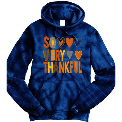 So Very Thankful Autumn Vibes Tie Dye Hoodie