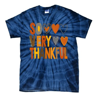 So Very Thankful Autumn Vibes Tie-Dye T-Shirt