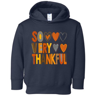 So Very Thankful Autumn Vibes Toddler Hoodie