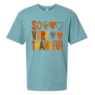 So Very Thankful Autumn Vibes Sueded Cloud Jersey T-Shirt