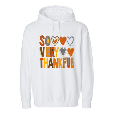 So Very Thankful Autumn Vibes Garment-Dyed Fleece Hoodie