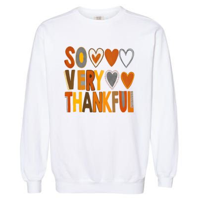 So Very Thankful Autumn Vibes Garment-Dyed Sweatshirt