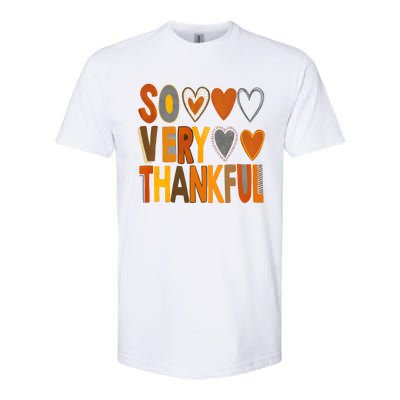 So Very Thankful Autumn Vibes Softstyle® CVC T-Shirt