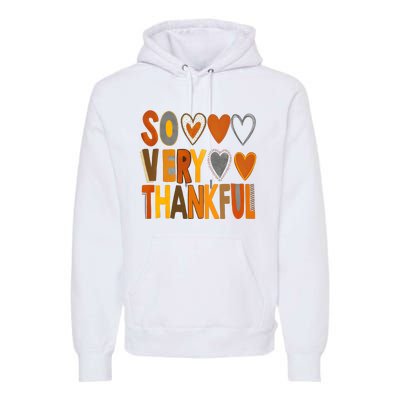 So Very Thankful Autumn Vibes Premium Hoodie