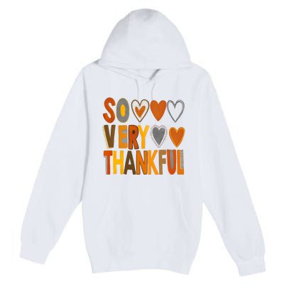 So Very Thankful Autumn Vibes Premium Pullover Hoodie