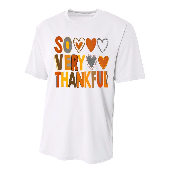 So Very Thankful Autumn Vibes Performance Sprint T-Shirt