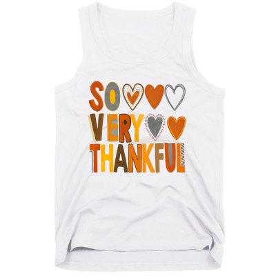 So Very Thankful Autumn Vibes Tank Top