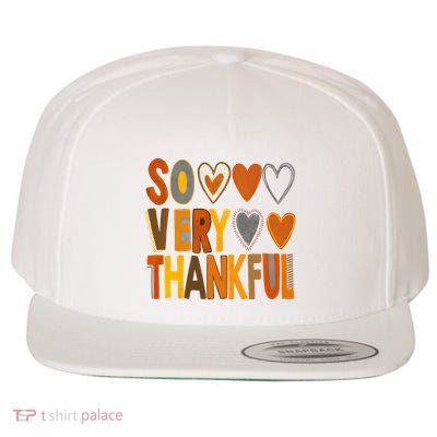 So Very Thankful Autumn Vibes Wool Snapback Cap