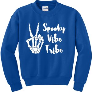 Spooky Vibe Tribe Cute Halloween Funny Gift Kids Sweatshirt