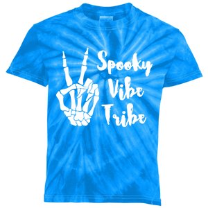 Spooky Vibe Tribe Cute Halloween Funny Gift Kids Tie-Dye T-Shirt