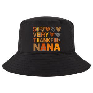 So Very Thankful Nana Fall Autumn Heart Gift Cool Comfort Performance Bucket Hat