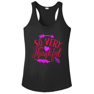 So Very Thankful Gift Ladies PosiCharge Competitor Racerback Tank