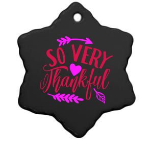 So Very Thankful Gift Ceramic Star Ornament