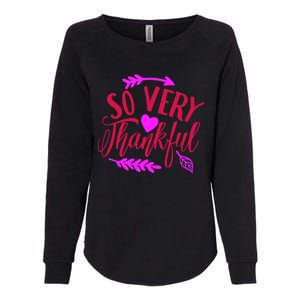 So Very Thankful Gift Womens California Wash Sweatshirt