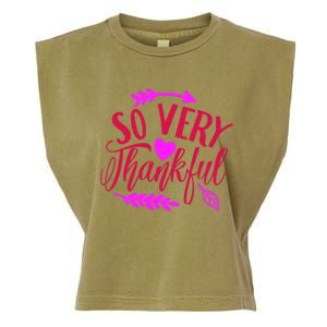 So Very Thankful Gift Garment-Dyed Women's Muscle Tee