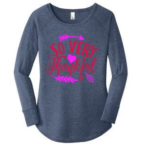 So Very Thankful Gift Women's Perfect Tri Tunic Long Sleeve Shirt